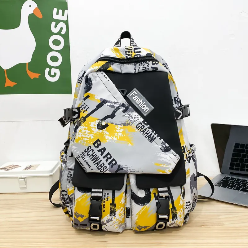 URBAN FOREST Nylon Backpack Unisex Multicolor-5