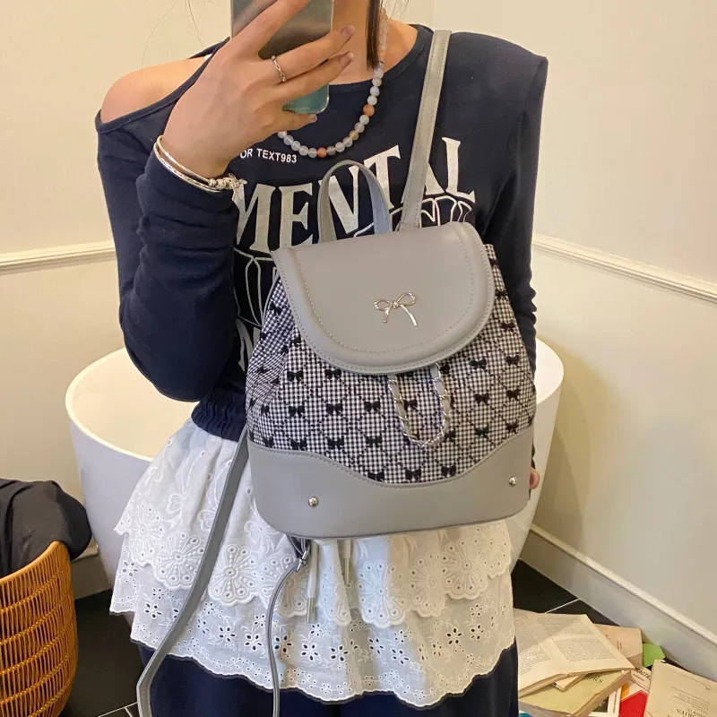 URBAN FOREST PU Backpack Women's White/Silver/Brown-29