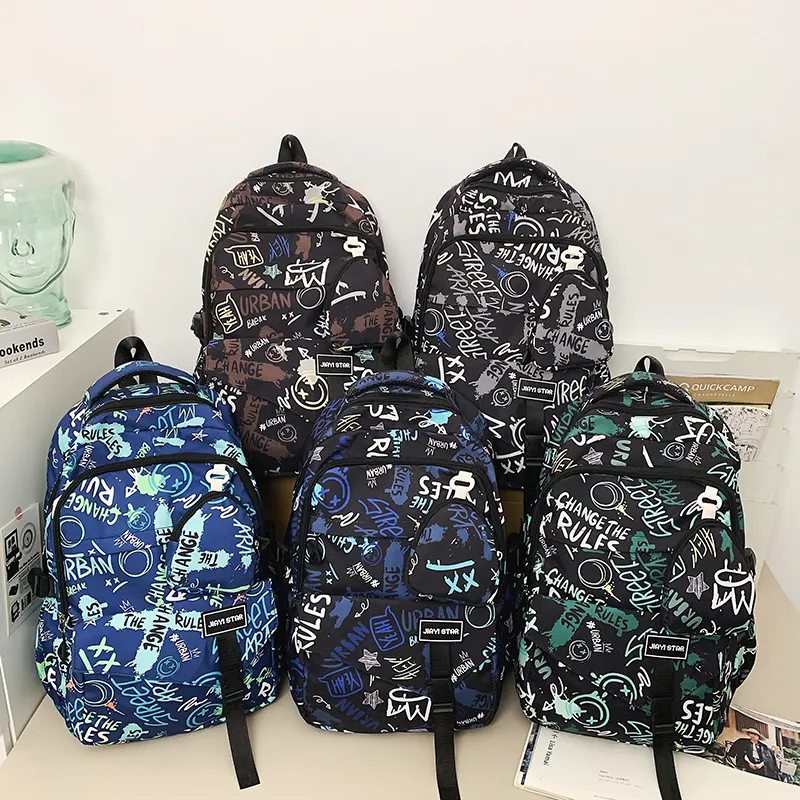 URBAN FOREST Nylon Backpack Unisex Multicolor-16
