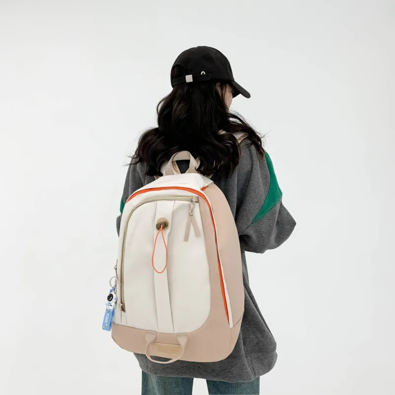 URBAN FOREST Nylon Backpack Unisex Ecru/Black/Burgundy/Jasper/Blue-1