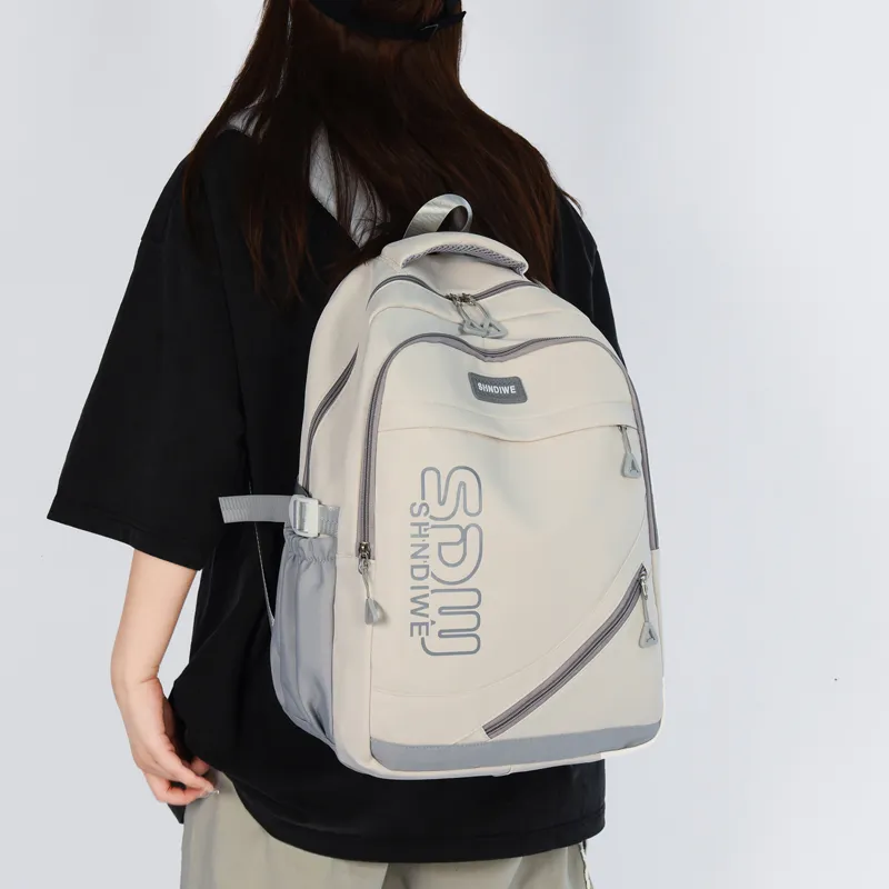 URBAN FOREST Oxford Backpack Regular Unisex Black/Burgundy/Blue/White & Red/White & Gray-13