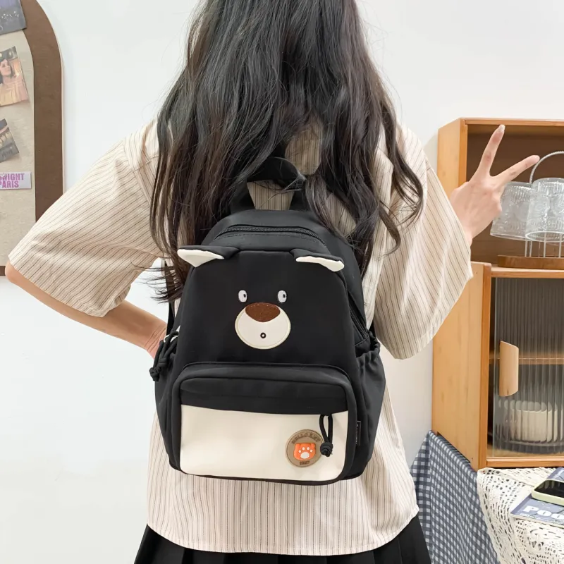 URBAN FOREST Nylon Backpack Regular Unisex Purple/Brown/Khaki/Blue/Pink/Black-30