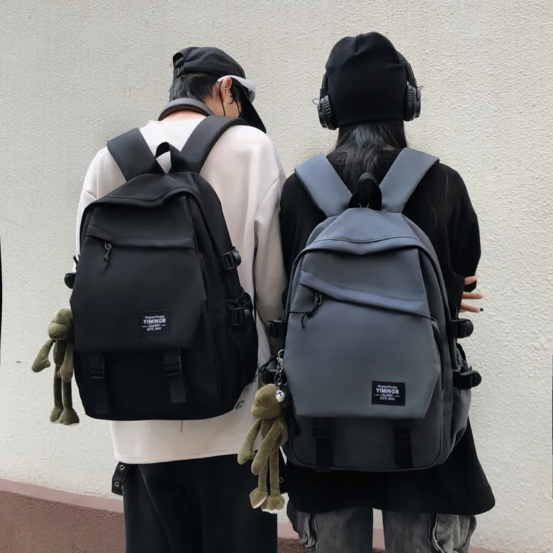 URBAN FOREST Nylon Backpack Unisex Blue/White/Black/Gray/Burgundy-22