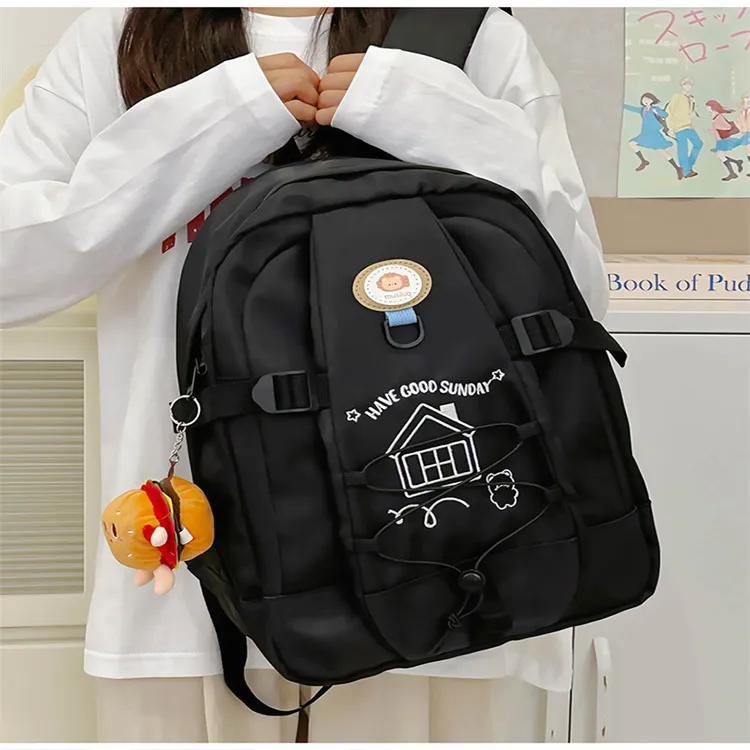 URBAN FOREST Nylon Backpack Regular Unisex White & Pink Blue/White & Yellow Blue/White & Yellow Green Black-18