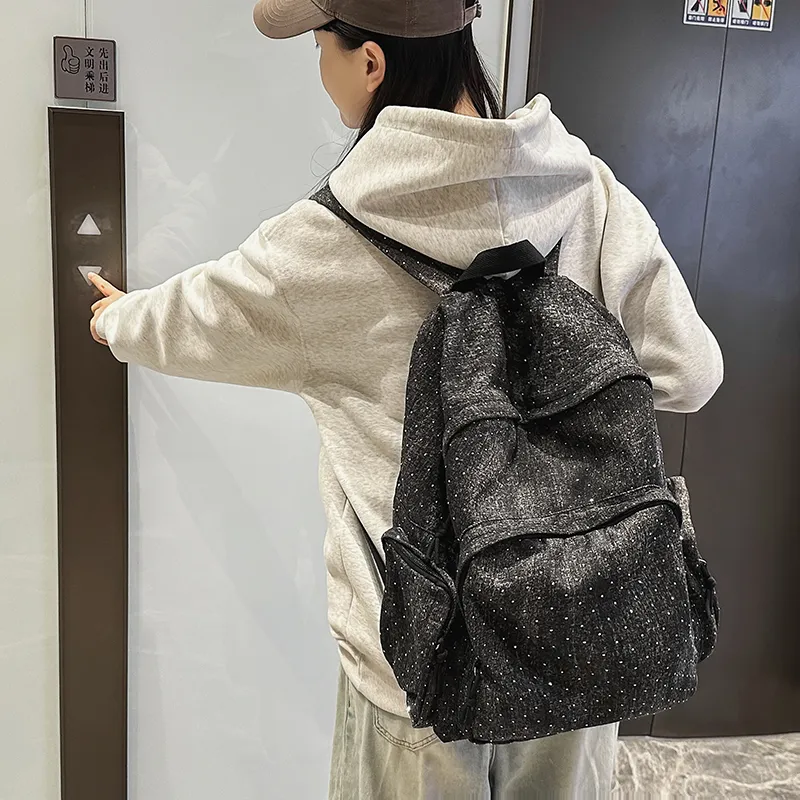 URBAN FOREST Denim Backpack Regular Unisex Multicolor-5