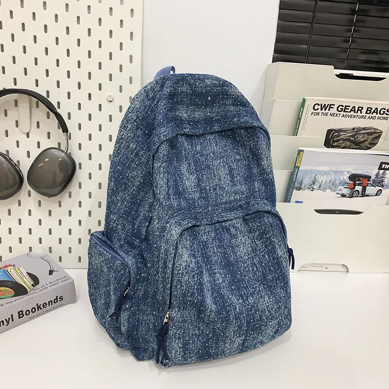 URBAN FOREST Denim Backpack Regular Unisex Multicolor-13