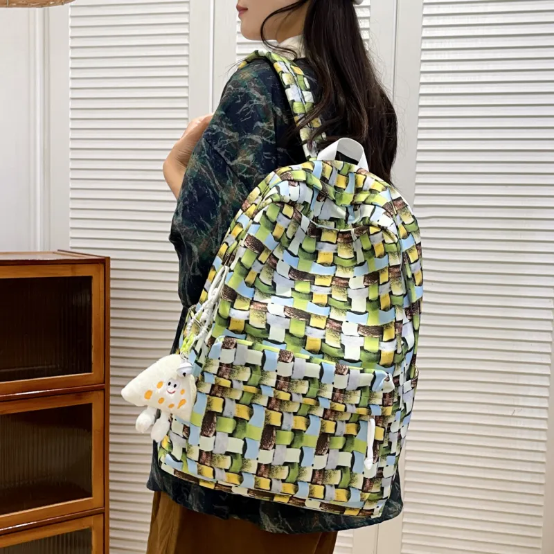 URBAN FOREST Nylon Backpack Unisex Multicolor-9