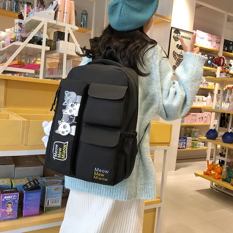 URBAN FOREST Oxford Backpack Unisex Yellow/Black/Khaki/Blue-1
