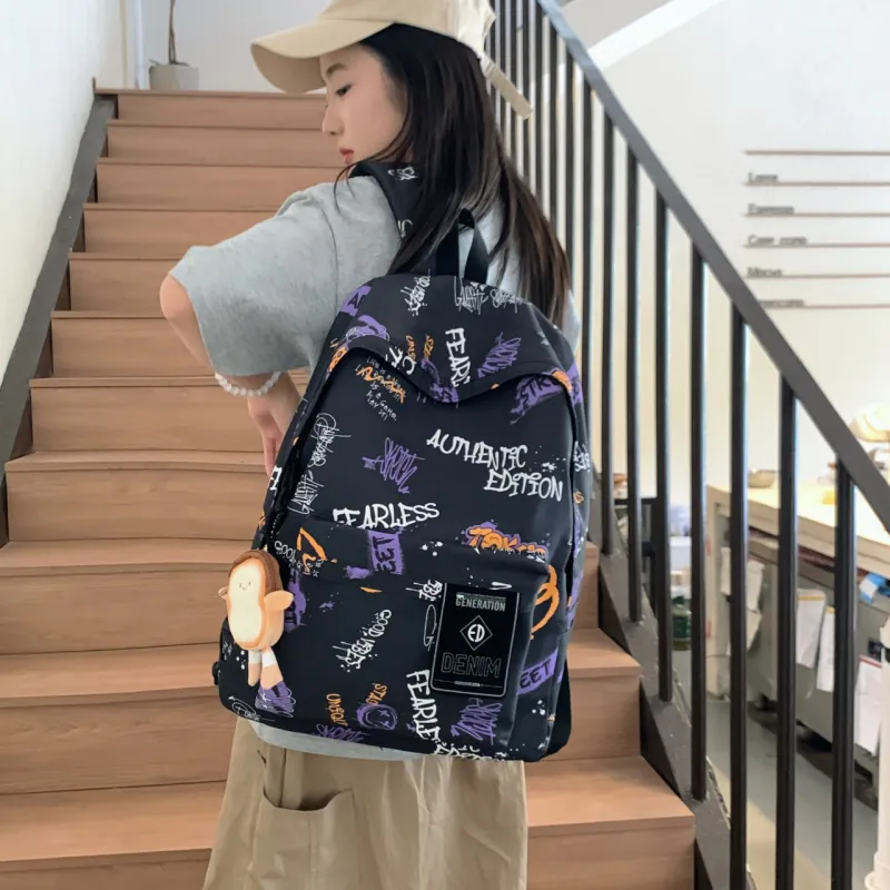 URBAN FOREST Nylon Backpack Unisex Multicolor-4