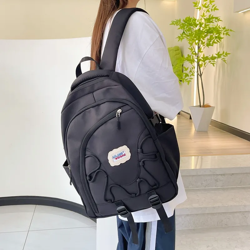 URBAN FOREST Nylon Backpack Regular Unisex Ecru, Black, Fuchsia, Blue-8