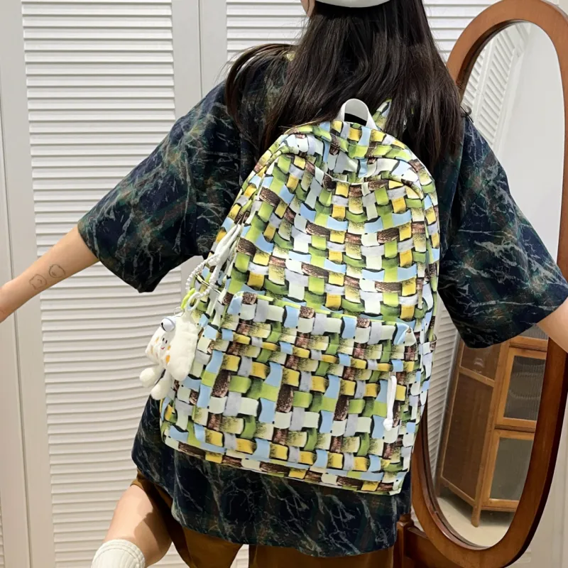 URBAN FOREST Nylon Backpack Unisex Multicolor-8