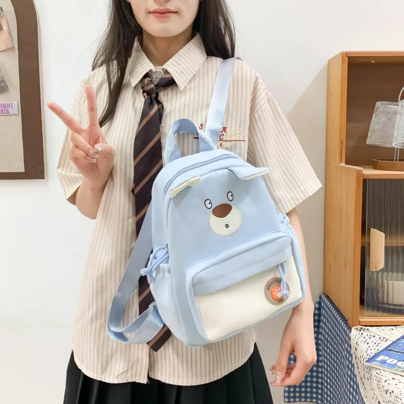 URBAN FOREST Nylon Backpack Regular Unisex Purple/Brown/Khaki/Blue/Pink/Black-14