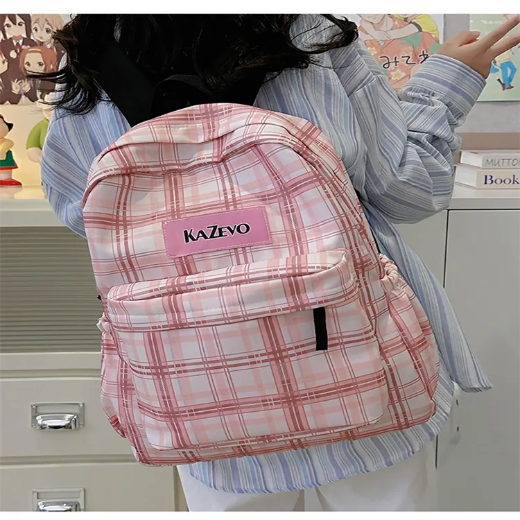 URBAN FOREST Nylon Backpack Women's Yellow/Blue/Pink-13