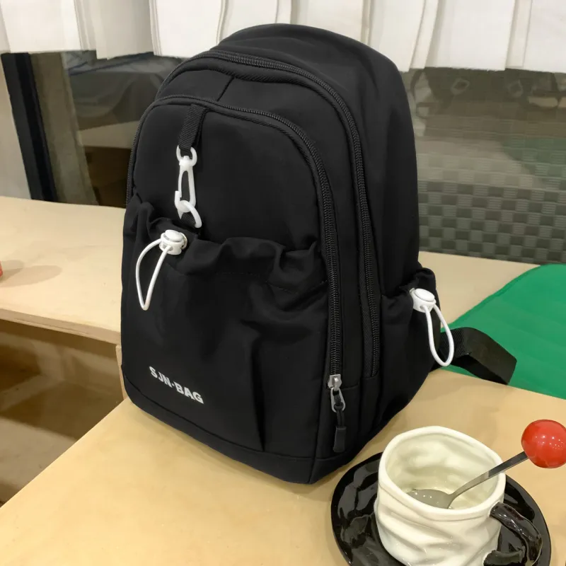 URBAN FOREST Nylon Backpack Unisex Black/Yellow/Green/Blue/Pink-1