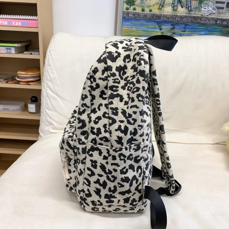 URBAN FOREST Corduroy Backpack Unisex Multicolor-21