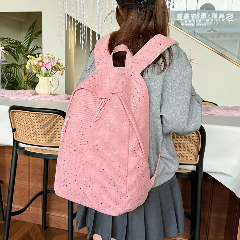 URBAN FOREST Corduroy Backpack Regular Unisex Multicolor-23