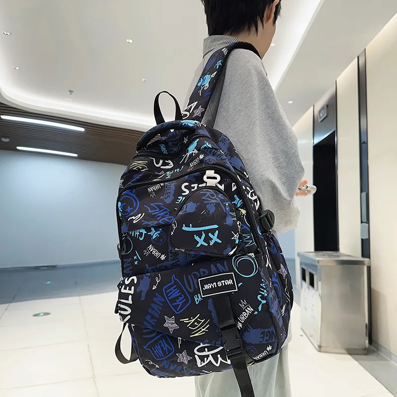 URBAN FOREST Nylon Backpack Unisex Multicolor-7