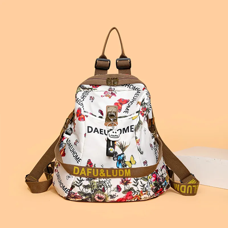 URBAN FOREST Nylon Backpack Regular Women's White-1