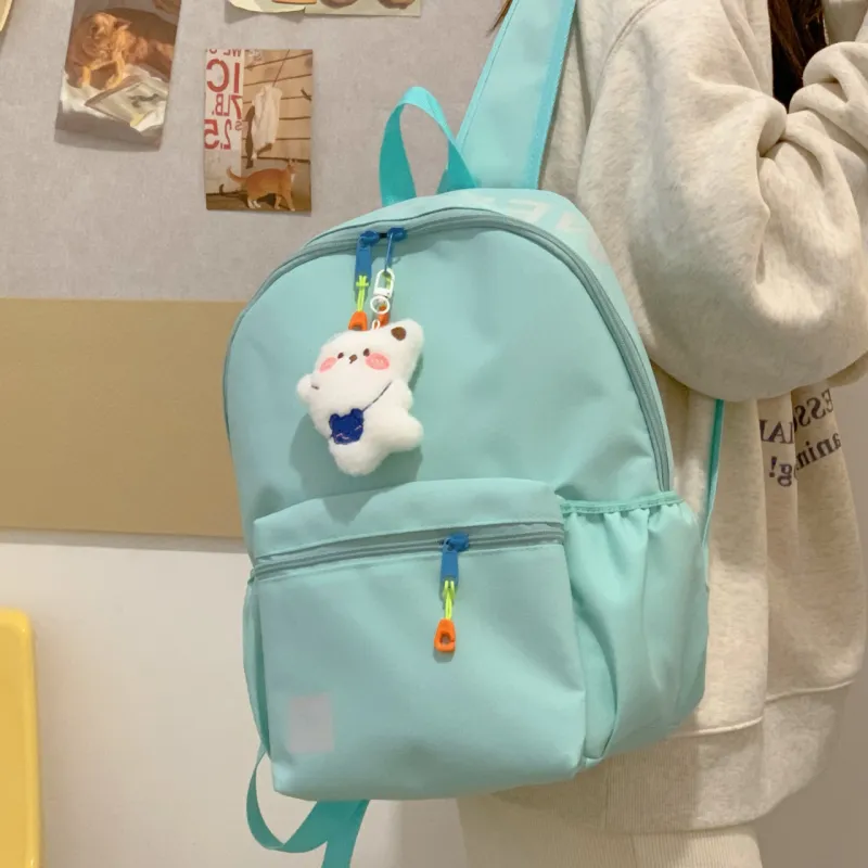 URBAN FOREST Polyester Backpack Unisex White/Black/Purple/Green/Blue-14