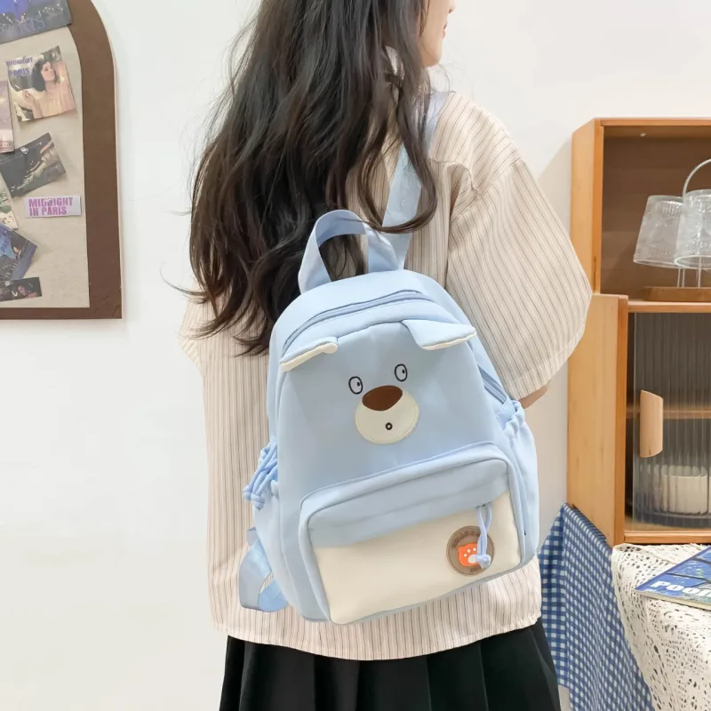URBAN FOREST Nylon Backpack Regular Unisex Purple/Brown/Khaki/Blue/Pink/Black-16