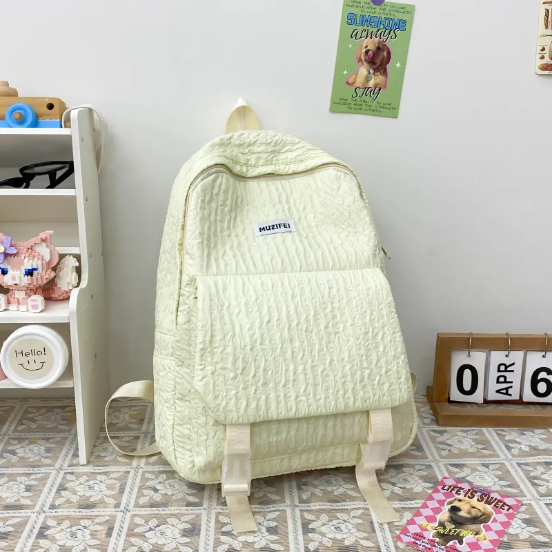 URBAN FOREST Polyester Backpack Unisex Sky Blue/Yellow/Green/Pink/Black-8