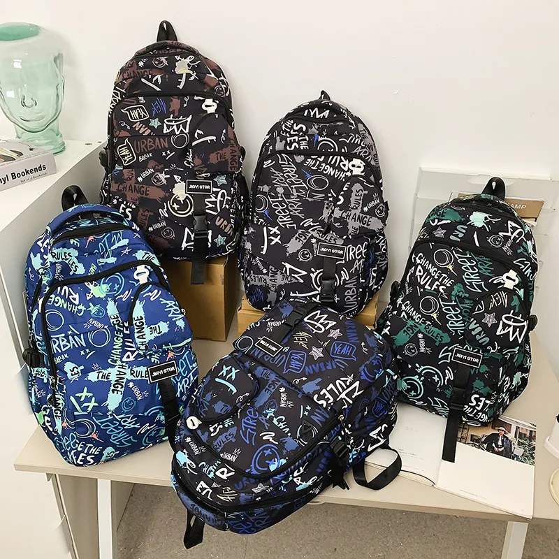 URBAN FOREST Nylon Backpack Unisex Multicolor-17