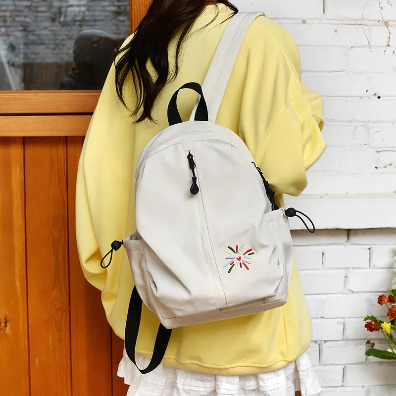 URBAN FOREST Nylon Backpack Unisex Gray/Black/Yellow/Green/Blue/Beige-27