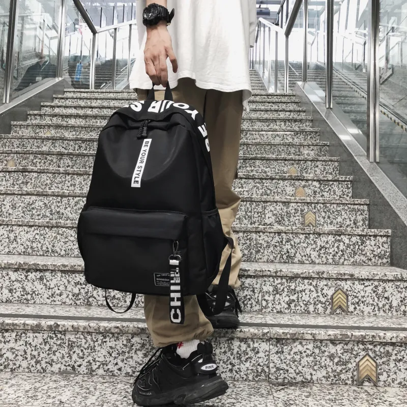 URBAN FOREST Oxford Backpack Unisex Black & Red/Black & Yellow/Light Gray/Dark Gray/Black/Red-23