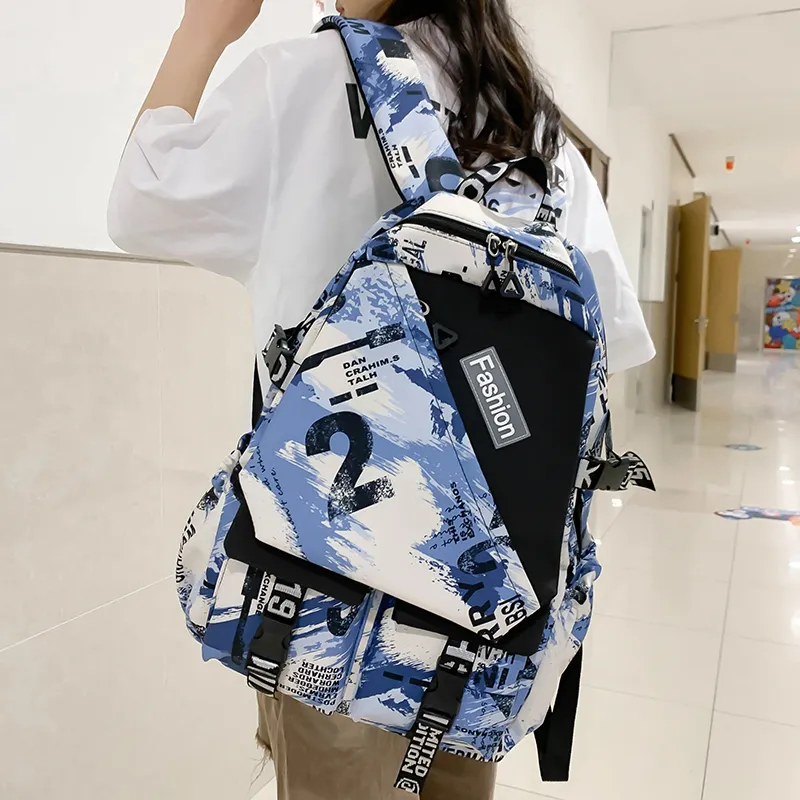 URBAN FOREST Nylon Backpack Unisex Multicolor-13
