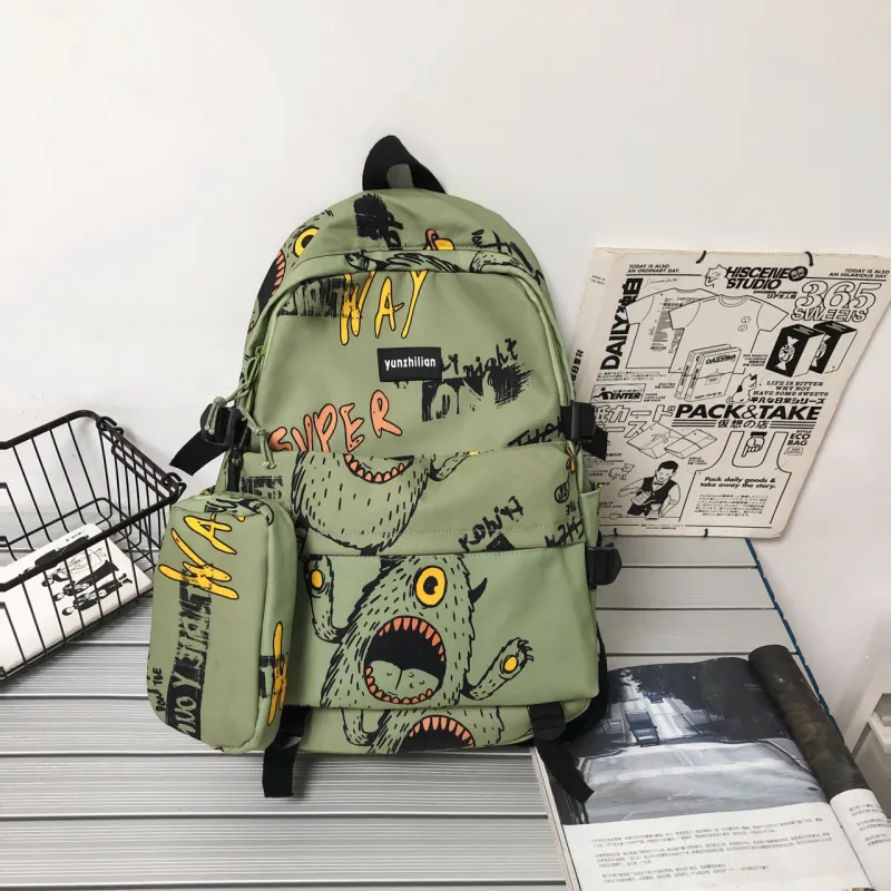 URBAN FOREST Nylon Backpack Unisex Multicolor-7