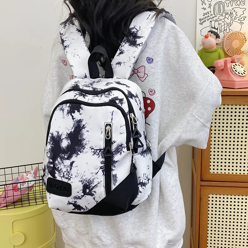 URBAN FOREST Nylon Backpack Women's Black/Green/Blue/Pink-1