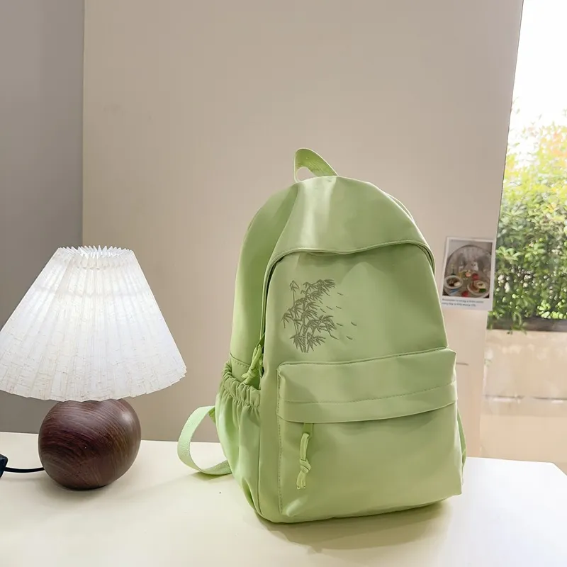 URBAN FOREST Nylon Backpack Unisex Ecru/Black/Pink/Light Yellow/Light Green/Light Blue-20