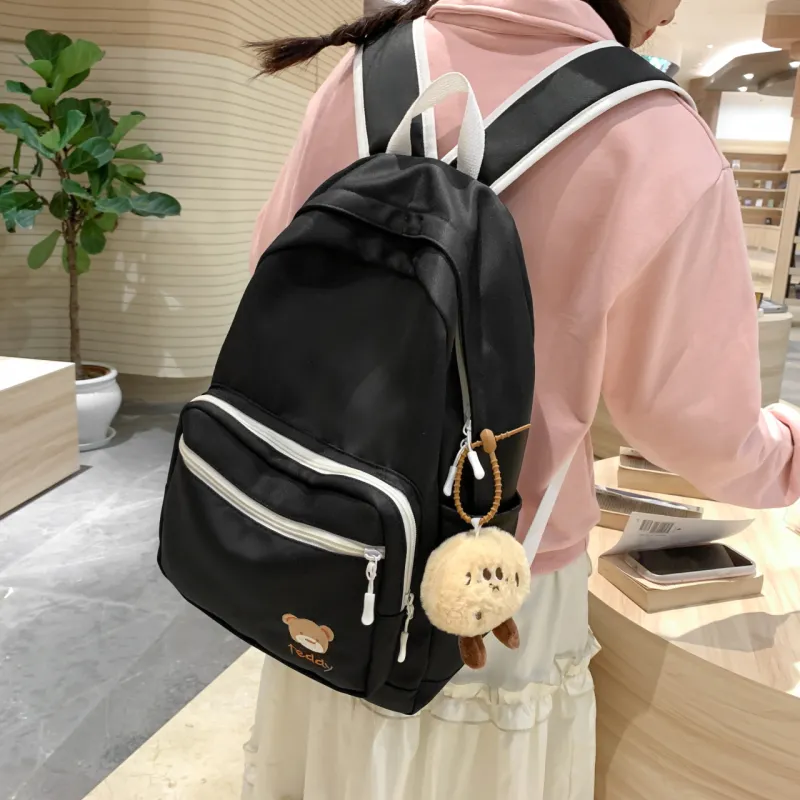 URBAN FOREST Nylon Backpack Regular Unisex Blue/Green/Yellow/Pink/Black/White-20