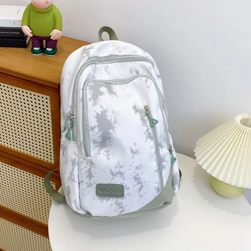 URBAN FOREST Nylon Backpack Unisex Black/Green/Blue/Pink-6