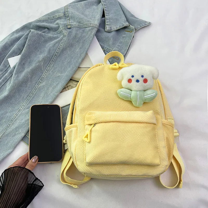 URBAN FOREST Nylon Backpack Women's Pink/Violet/Light Yellow/Light Green/Ivory/Black-21