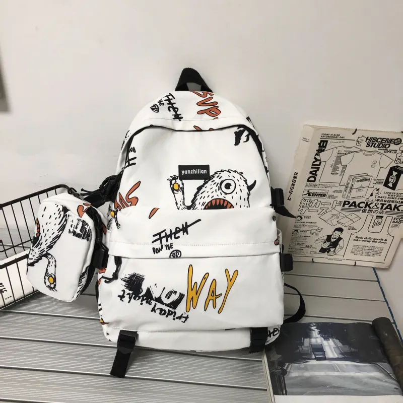 URBAN FOREST Nylon Backpack Unisex Multicolor-1