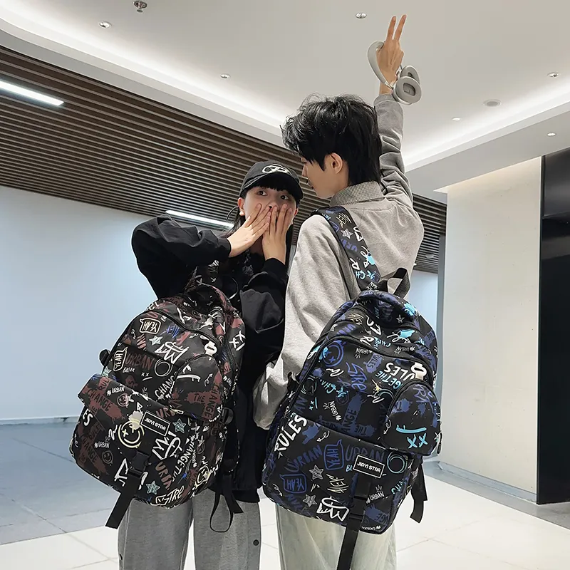 URBAN FOREST Nylon Backpack Unisex Multicolor-21