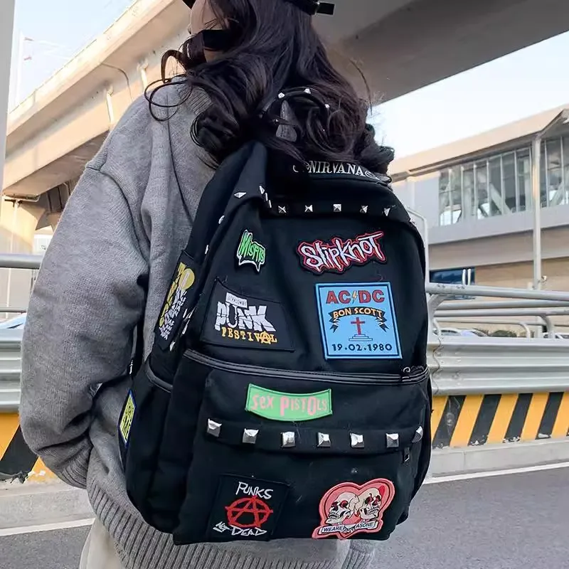 URBAN FOREST Canvas Backpack Unisex Orange/Black-6