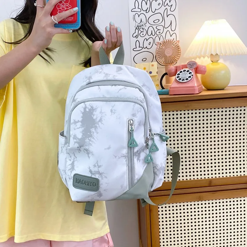 URBAN FOREST Nylon Backpack Women's Black/Green/Blue/Pink-8