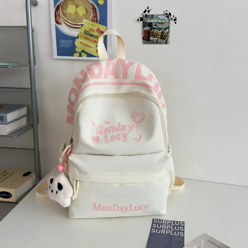 URBAN FOREST Nylon Backpack Women's Purple/Pink/Blue/Black/White-20
