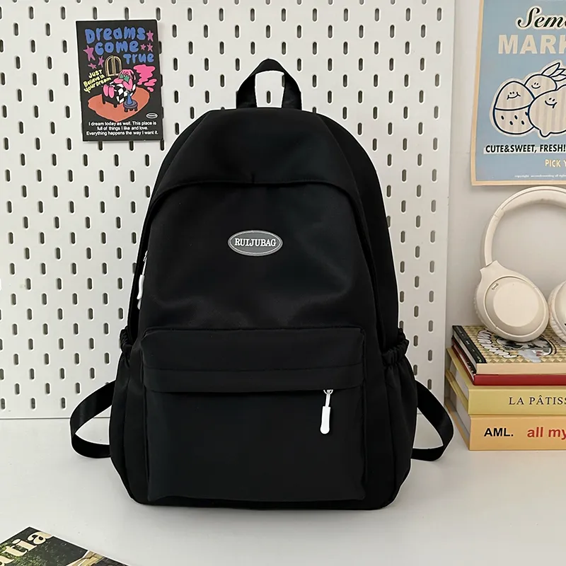 URBAN FOREST Nylon Backpack Unisex Green/Blue/Yellow/Black/White-20