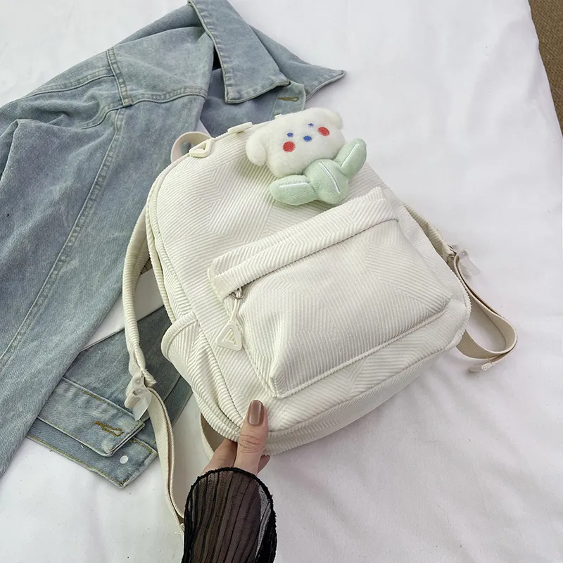 URBAN FOREST Nylon Backpack Women's Pink/Violet/Light Yellow/Light Green/Ivory/Black-1