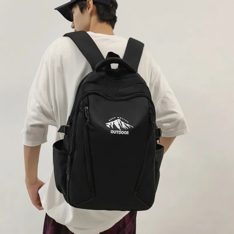 URBAN FOREST Nylon Backpack Unisex Orange/Green/Red/Black/White-14