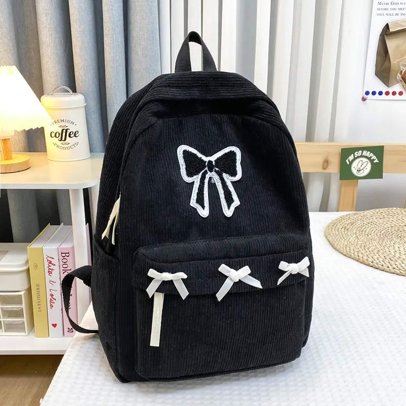 URBAN FOREST Corduroy Backpack Unisex Multicolor-8