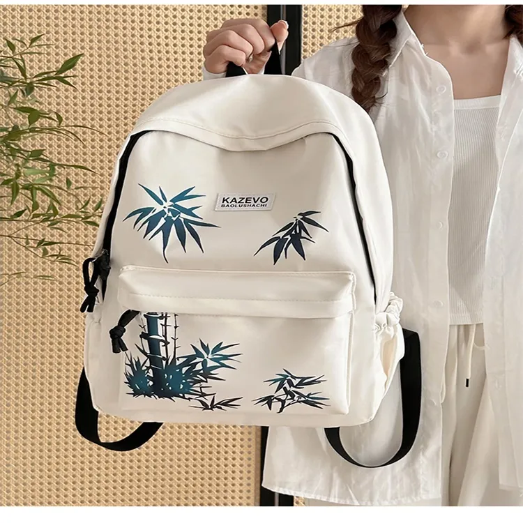 URBAN FOREST Polyester Backpack Regular Unisex White/Black-2