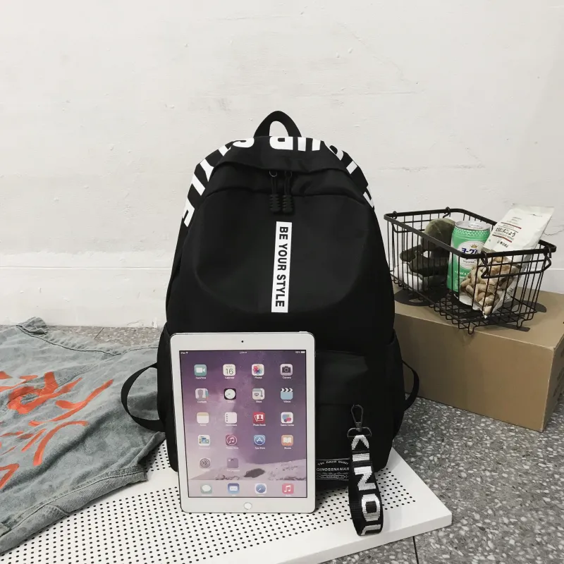URBAN FOREST Oxford Backpack Unisex Black & Red/Black & Yellow/Light Gray/Dark Gray/Black/Red-21