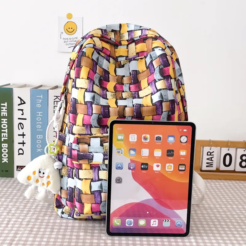 URBAN FOREST Nylon Backpack Unisex Multicolor-1