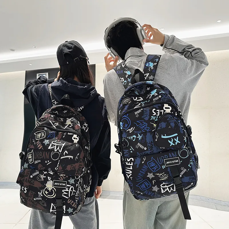 URBAN FOREST Nylon Backpack Unisex Multicolor-19