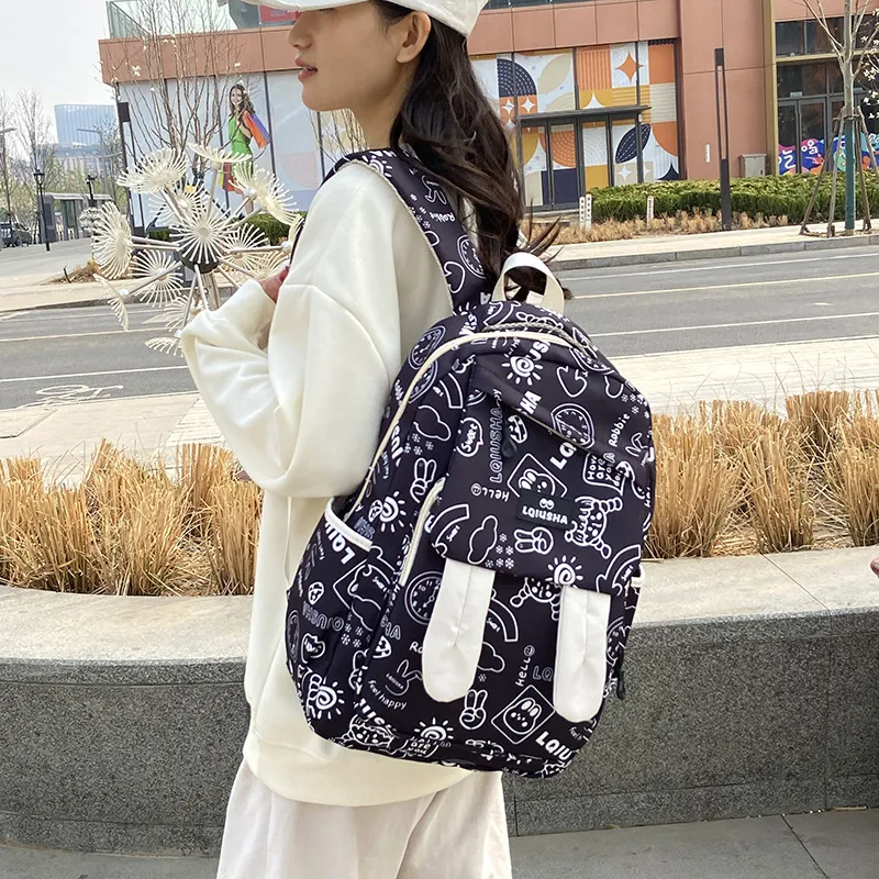 URBAN FOREST Canvas Backpack Regular Unisex Multicolor-9
