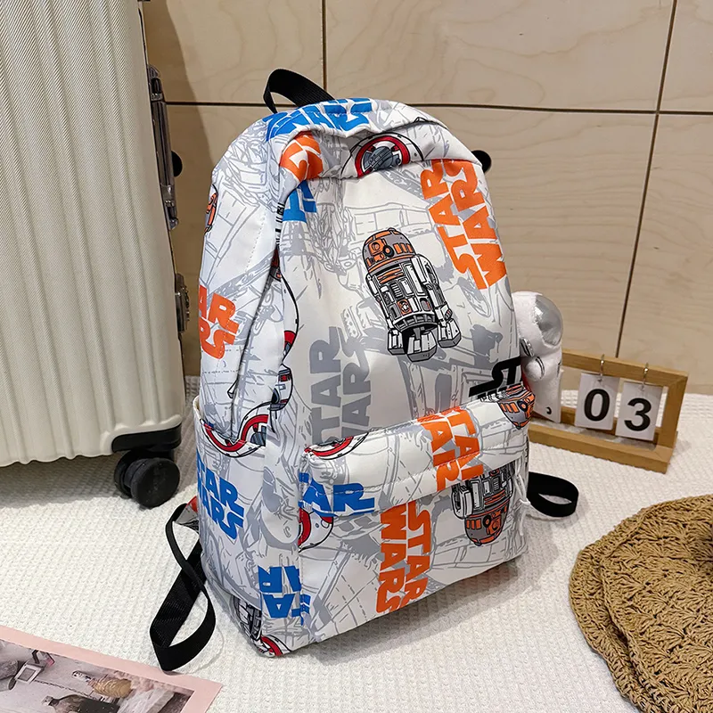 URBAN FOREST Oxford Backpack Unisex Black/Orange/Green-6